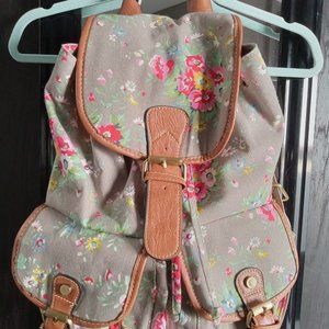 Floral Print Backpack